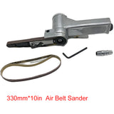 Small Pneumatic Sand Belt Machine 10*330 Air Belt Sander Grinding Machine Home DIY Manual Grinding Polishing Machine