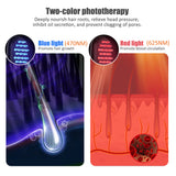 Electric Massage Comb Anti-hair Loss Meridian Head Massager Phototherapy Hair Care Comb Color Light Hairdressing Massage Brush