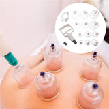 1 Set Chinese Medicine Cupping Therapy Set Body Massage Device Suction Cup Vacuum Pump Personal Healthy Care
