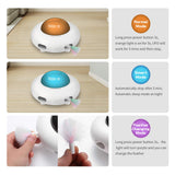 Automatic UFO Interactive Cat Toy for Indoor Rotating Feather Electronic Cat Toy Smart Auto Shut-Off Random Moving USB Charging
