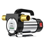 ZM-007 Portable Single-Turn High-Flow Oil Suction Pump Stainless Steel Diesel/Kerosene Self-Priming Oil Pump 12/24/220V Oil Pum