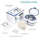 GTSONIC 800ml Ultrasonic Cleaner Bath Timer Jewelry Brush Glasses Manicure Stones Cutters Dental Razor Parts Ultrasound Sonic