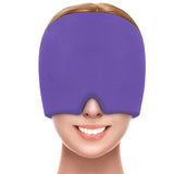 Upgraded Full Coverage Migraine Ice Head Wrap Headache Relief Hat Hot And Cold Therapy Migraine Cap Beauty Health Head Massager