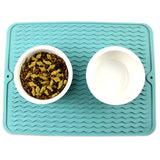 Square Pet Mat For Pet Food Pad Dog Cat Feeding Mat Simple Solid Color Pet Placemat  Pet Bowl Pad Silicone non-slip Placemat