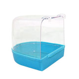 Out Suspension Caged Bird Bath Multi Cage Covered Parrot Bathing Tub for Small Brids Cockatiel Lovebird Bird Grooming Pet