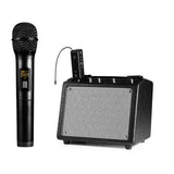 Handheld Wireless UHF Microphone System with Portable Receiver 1/4inch Output for Karaoke System KTV Church Wedding