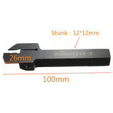 Metal Lathe Turning Tool MGEHR1212-2 12 x 100mm Profiling Bar Grooving Tool Shank with 10 PCS MGMN200 Cut-off Carbide Inserts