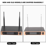 Professional UHF Wireless Microphone System One to Two Handheld Mic with Receiver for Home Party Karaoke US Plug 100-240V