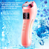7in1 EMS LED Photon Therapy Sonic Vibration Wrinkle Remover Hot Cool Skin Cleaner Cleansing Rejuvenation Facial Massage Portable