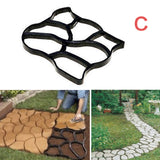 New Garden DIY Plastic Path Maker Pavement Mould Manually Paving Cement Brick Molds Stone Road Concrete Molds Tool