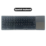 Mini folding keyboard Touchpad Bluetooth-compatible 3.0 Foldable Wireless Keypad for Windows,Android,ios Tablet ipad Phone