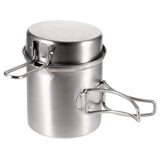 Outdoor Camping Stove Foldable Wood Stove Cooking Pot Set Outdoor Stove Burners Tableware Cookware for Backpacking Fishing