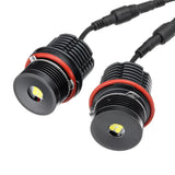 80W 1pair LED Angel Eyes Marker Lights LED Angel Eyes Halo Ring Marker Light Bulb Replacement for BMW X5 E39 E53 E60 E63