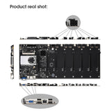 Riserless Mining Motherboard 8 GPU Bitcoin Crypto Etherum Mining Support 1066/1333/1600MHz