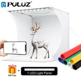 PULUZ Folding Lightbox 20cm 30cm Light box Mini Photo Studio Box  Photography Light Studio Shooting Tent Box Kit & 6 Backdrops