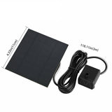 7V Solar Fountain Water Pump Panel Garden Pond Pool Submersible Watering Kit 200L/H Plastic