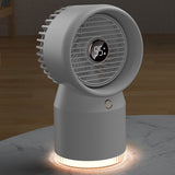 2-IN-1 Humidifier Fan Silent Air Cooler Mini Water Cooling Fan Home Battery Usb Rechargeable Office Desk Fan with Night Light
