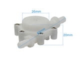 USN-HS06PA-2 6mm Hose Barb Hall Water flow Sensor arduino Turbine Flow Meter 0.2-2.5L/min 1% Error Ideal for Drinking Machine