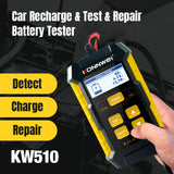 KONNWEI KW510 Car Battery Tester Pulse Repairing Car Battery Chargers Auto Automotive Diagnostic Device Maintenance Tool