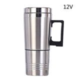 Portable Car Heater Travel Mug 12 / 24V Stainless Steel Electric Kettle Thermo Water Cup Home Outing Supplies Drinkware