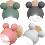 Nordic Wall Lamp Aluminum Sconce for Children Bedroom lights Modern Indoor Wall Light Fixtures E27 Creative Luminaire