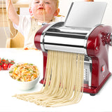 Electric Noodle Dumpling Press Machine Home Stainless Steel Noodle Maker Spaghetti Roller Dough Pressing Cutter Machine 220V
