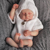 Baby Dolls Handmade Eyes Closed Baby Doll 19 Inch Newborn Baby Doll Full Silicone Baby Dolls  for Christmas Birthday Gift