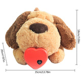 Dog Heartbeat Toy Soft Plush Toys Pet Calming Puppy Behavioral Training Aid Toy for Anxiety Relief Pet Cats Companion Pillow