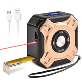 USB Rechargeable 40m Measure Digital Tape With Roll Cord Mode Laser Measure Tape High Impact Professional Measuring Tool