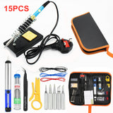 Electric Soldering Iron Wood Burning kit Welding Solder Rework Station Heat Pencil Repair Tools with Adjustable Temperature