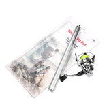 Portable outdoor survival fishing tool mini Telescopic fishing rod spinning fishing rod  J10