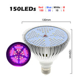150 leds Full Spectrum SMD5730 Grow Light E27 120led Plant GrowLights Bulb Garden Hydroponic Lamp for Indoor Hydroponics Flowers