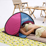 Multicolor Mini Beach Sun Shade Canopy Instant Outdoor Beach Tent Shelter with Carry Bag Camping Tent Sun Shelter