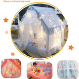 Kids Play Tent Large Fairy Playhouse For Children Castle Tent Indoor Princess House Big House With Curtain Girl Boy Fairy Tent