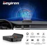 M11 hud  head up display OBD2 GPS Dual System Windshield Speed Projector Security Alarm Water temp Overspeed RPM Voltage