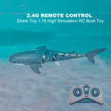 2.4G Remote Control Shark Fish Boat Toy 1:18 High Simulation RC Boat Toy Swimming Pool Bathing Water RC Ship Toy value
