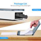 40/80 sheets Liene Photo Printer Comsuption Print Paper 4x6'' &amp; 2 Cartridge Water-resistant and Oxidation-resistant