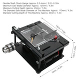 110-240V Multifunctional Table Panel Saw For Woodworking Mini Sliding Table Saw Household Bench Saw Saw Machinery 10000/min