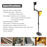Portable Easy Installation Underground Metal Detector Metal Finder Treasure Finder High Accuracy Treasure Gold Metal Finder