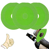 5 Pcs Glass Cutting Blades, Saw Blade Wheels, Angle Grinder Glass Ceramic Cutting, 4Inch Ultra Thin Diamond Saw Blade