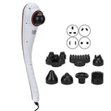 Handheld Body Massage Machine 8 Heads 10 Strength Gears Red Light Deep Tissue Massager for Waist Shoulder Arm Back Comfortable