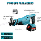 Portable Multifunctional Reciprocating Saws Outdoor Saber Saws Electric Power Tools for Cutting Metal Wood PVC Plastics
