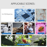 LCD Video Microscope with 32GB TF Card 1000X Microscope Telescope 1080P with  IR Remote Adjustable Metal Stand LED Support