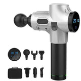 Muscle Massage Gun Sport Therapy Massager Body Relaxation Pain Relief Slimming Shaping Massager 4 Heads With Bag