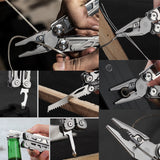 EDC Multitool Pliers Multifunctional Cable Wire Cutter Hardness HRC78K Outdoor Camping Mountaineer Survival Folding Knife Pliers