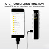 8GB/16GB Portable Digital Voice Recorder Noise Reduction Clear Audio Sound Recorder For Lectures And Meetings