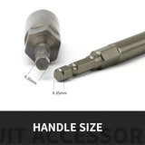 6Pcs 80mm Length Bolt Nut Driver Sockets Bit Set Deep Electric Wrench Socket 1/4 Hex Shank 7 9 11 13 16 18mm