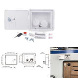 1 Set of Water Intake Case Utility Professional Effective Durable Water Hatch Box for DIY RV