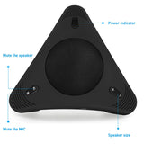 Omni-Directional Microphone USB Condenser Microphone with 3.5mm Interface for Business Conference PC Laptop Mic