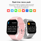 New GT20 Ultra-thin Woman Man Smart Watch 1.69inch Square Screen Bluetooth Call Heart Rate Blood Oxy huawei xiaomi PK Y20 P8